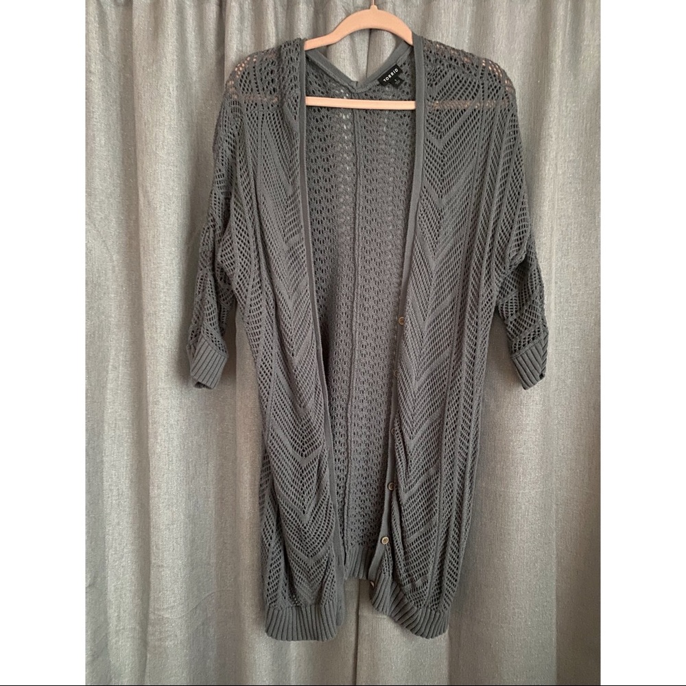 TORRID Gray/Blue Cardigan